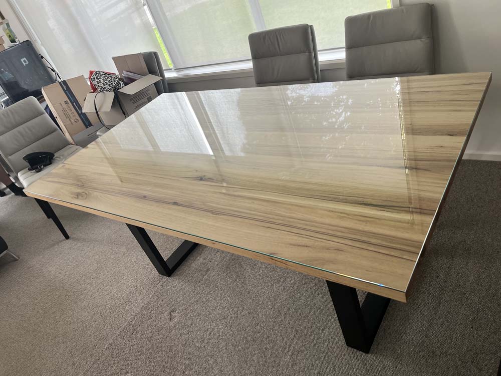 Glass Table Top supplied and installed in Dromana